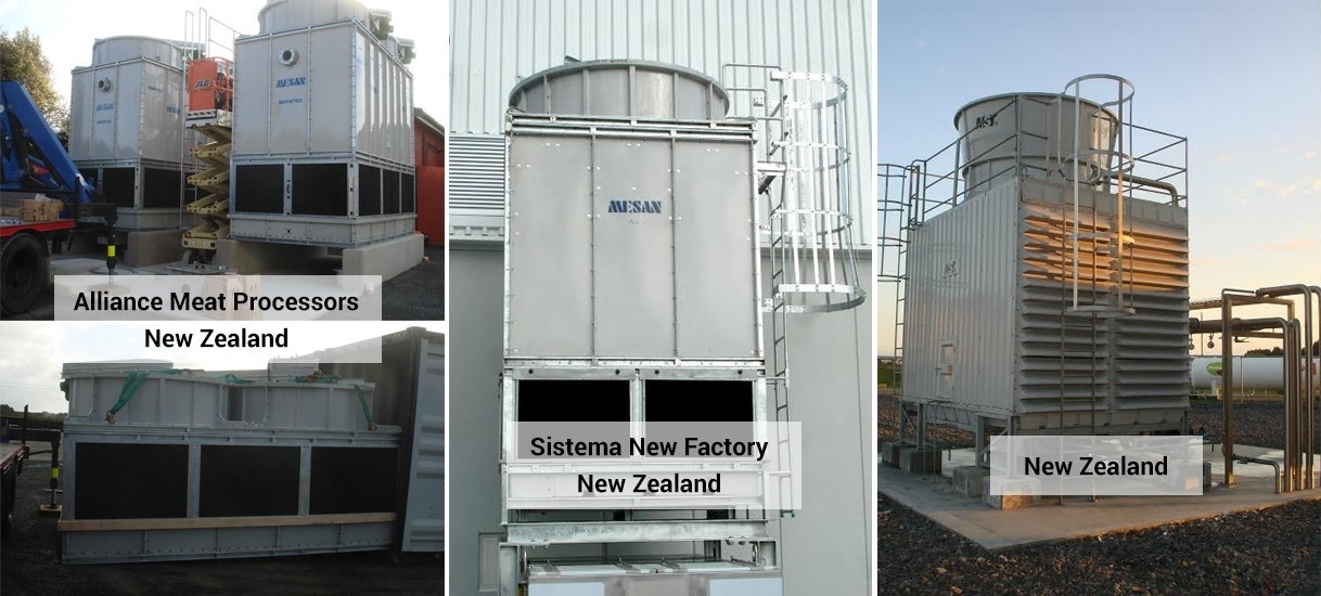 Cooling tower Auckland Wellington Christchurch Dunedin